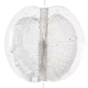 Tejo Grande hoja de plata 35 mm Crystal x1