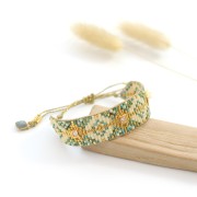 Colgante cuadrado facetado 7 mm engaste Plata 925 Chapado de Oro Labradorite x1