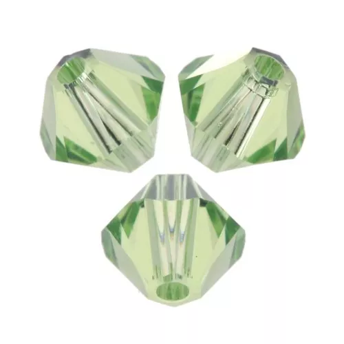 PureCrystal 5328 Peonzas de cristal de 2,5 mm - Peridoto x50