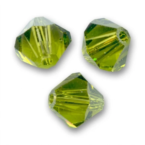 PureCrystal 5328 Peonzas de cristal de 2,5 mm - Olivino x50