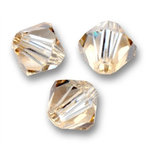 PureCrystal 5328 Peonzas de cristal de 2,5 mm - Crystal Golden Shadow x50