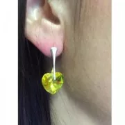 Pendientes Enganche para colgante 19 mm Plata 925 Dorado con oro fino x2