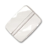 Rectángulo facetado 26x19 mm Crystal