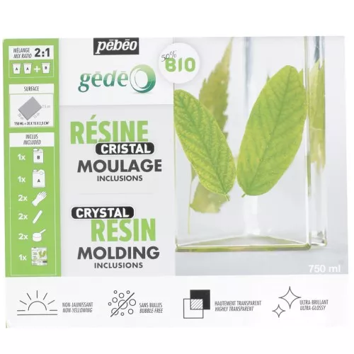 Kit Resina Cristal Biorganic- Transparente 750 ml