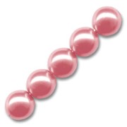 Perlas 8 mm Antique Rose x25