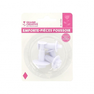 4 moldes para arcilla polimérica - Rombos 5-7-8-16 mm