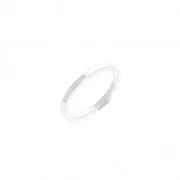 Anilla para montaje y tejido redondo para trabajos bisutería DIY 12mm Plateado x1