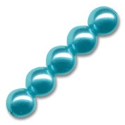 Perlas 4 mm Dark Turquoise x100|raw }}