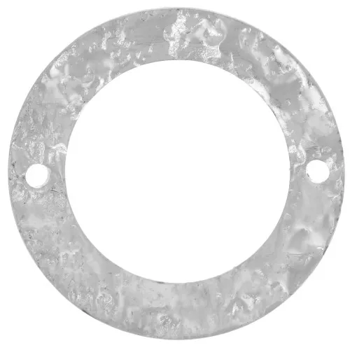 Anilla para montaje y tejido martillado 21 mm 2 agujeros Rodiado x1