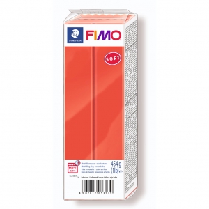 Pasta Fimo Soft 454gr Rojo Indien (n°24)