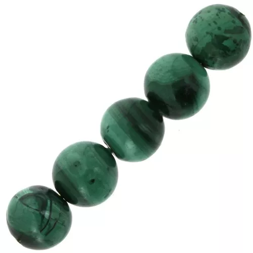 Cuentas Malaquita 6 mm x15