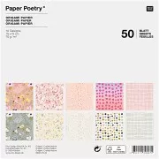 Surtido papeles origami Paper Poetry Crafted Natura x50