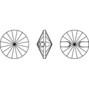 Botón PureCrystal 3015 10 mm Crystal Foiled