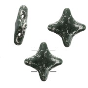 Cuentas abalorios Star Beads by Perles & Co 11x11mm Opaque Verde Sapin Picasso x3|raw }}