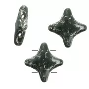 Cuentas abalorios Star Beads by Perles & Co 11x11mm Opaque Verde Sapin Picasso x3