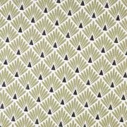 Tela cretona 100% revestimiento de tela - Escamas - Oro / Negro x20cm