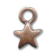 Dijes estrella 10 mm color cobre antiguo x8|raw }}