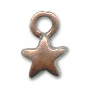 Dijes estrella 10 mm color cobre antiguo x8