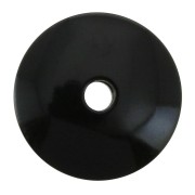 Abalorios De Tagua / Disco plano de Tagua 20 mm Negro  x1|raw }}