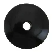 Abalorios De Tagua / Disco plano de Tagua 20 mm Negro  x1