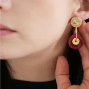 Abalorios De Tagua / Disco plano de Tagua 20 mm Amarillo limón x1