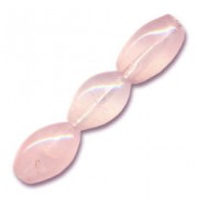 Cuentas Cuarzo Rosa Olivas 12x8 mm x5