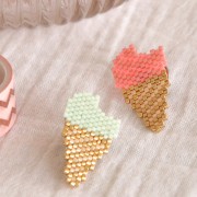 Base broche para cabuchón fondo plano 13 mm - Dorado con oro fino x1