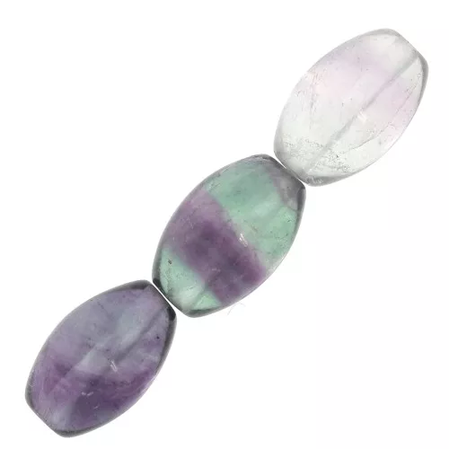 Cuentas Fluorita olivas 12x8 mm x5