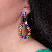 pendientes con trasera soporte cabuchón 1028/1088 8 mm Dorado con oro finox2