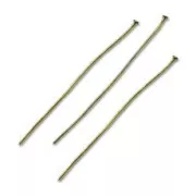 Bastón cabeza de alfiler 50x1.5x0,7 mm flexible bronce x25
