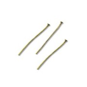 Bastón cabeza de alfiler 25x1.7x0,7 mm flexible bronce x50|raw }}