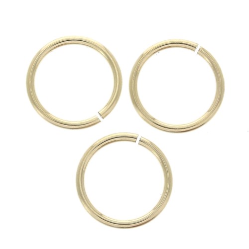 Anillas abiertas 8x0.76 mm de Gold filled x10