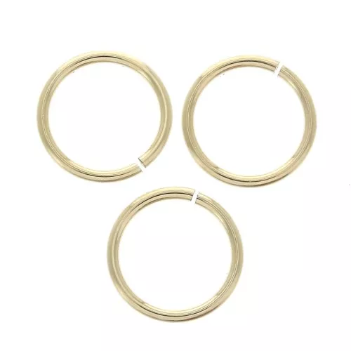 Anillas abiertas 8x0.76 mm de Gold filled x10