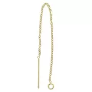 Pendientes de cadena 80 mm de Gold filled x2
