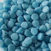 Cuentas de vidrio Ilos® par Puca® 5x5 mm Turquesa x10g