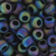 Rocalla Toho 11/0 TO11R86F - Opaque Frosted Rainbow Iris x8g