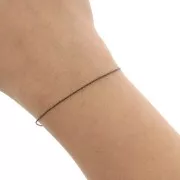 Cadena malla Paloma 0.8 mm bronce x1m