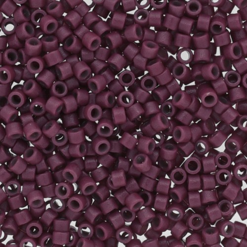 Miyuki Delica Duracoat 11/0 DB2355 - Opaque Dyed Plum Berry x8g