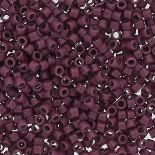 Miyuki Delica Duracoat 11/0 DB2355 - Opaque Dyed Plum Berry x8g
