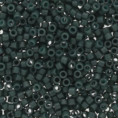Miyuki Delica Duracoat 11/0 DB2358 - Opaque Dyed Evergreen x8g