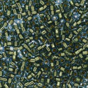 Miyuki Delica 11/0 DB2523 - 24kt Gold Lined Light Blue x5g