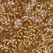 Miyuki Delica 11/0 DB2524 - 24kt Gold Lined Pale Rosa x5g