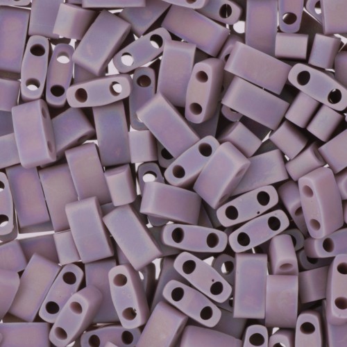 Miyuki Half Tila Beads 5x2.3x1.9 mm HTL-410FR - Matte Opaque Mauve AB x10g