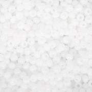 Cuentas de Rocalla Preciosa 11/0 de 2 mm - Ópalo blanco x20 g