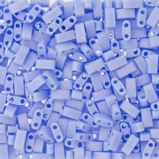 Miyuki Half Tila Beads 5x2.3x1.9 mm HTL-494FR - Matte Opaque Light Periwinkle AB|raw }}