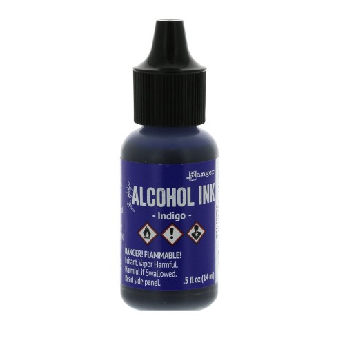 Tinta de alcohol transparente Adirondack Tim Holtz 14ml Indigo x1