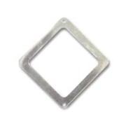 Separador Rombo Plata 925 24 mm x1|raw }}