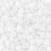 Cuentas de Rocalla Preciosa 11/0 de 2 mm - Blanco opaco mate x 250 g