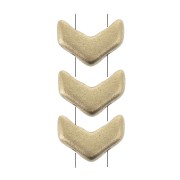 Cuentas de cristal Cheurón Beads 10x4 mm Gold Mat x30|raw }}