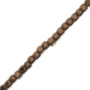 Mini-Hematites sintéticos cubos 2x2 mm Light Copper x39 cm